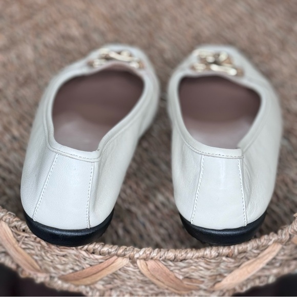 Aerosoles NWOT Bristol Ballet Flats buttery soft cream genuine leather SZ8.5 - Picture 5 of 8